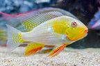 Albino Threadfin Acara